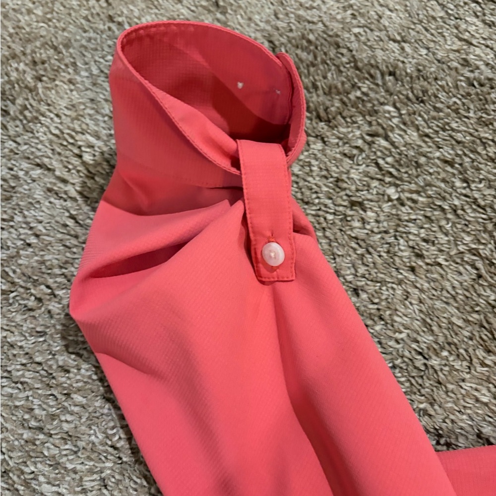 Coolibar Outdoor UPF 50+ Sun Travel Pink Shirt Woman’s Large - Picture 4 of 9